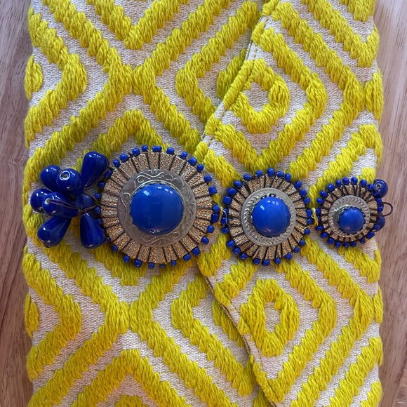 Steve Madden Embellished Yellow Clutch - NWT - Picture 4 of 4